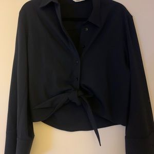 Zara Tie-Blouse
